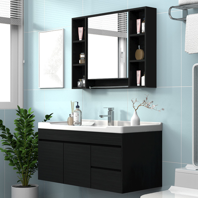 工厂批发浴室柜组合现代简约智能洗漱台洗手脸盆柜组合卫浴柜定制|ms