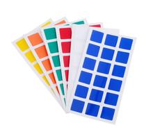 彩色正方形魔方贴纸不干胶铜版纸贴纸厂家批量定制其他色可定制