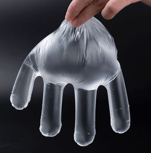 Disposable PE gloves plastic film thickened gloves transparent gloves