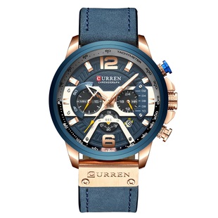 Curren/Kareen New 8329 Men's Watch Business Belt Watch Calendar Men's Watch Six-Pin Quartz Watch
