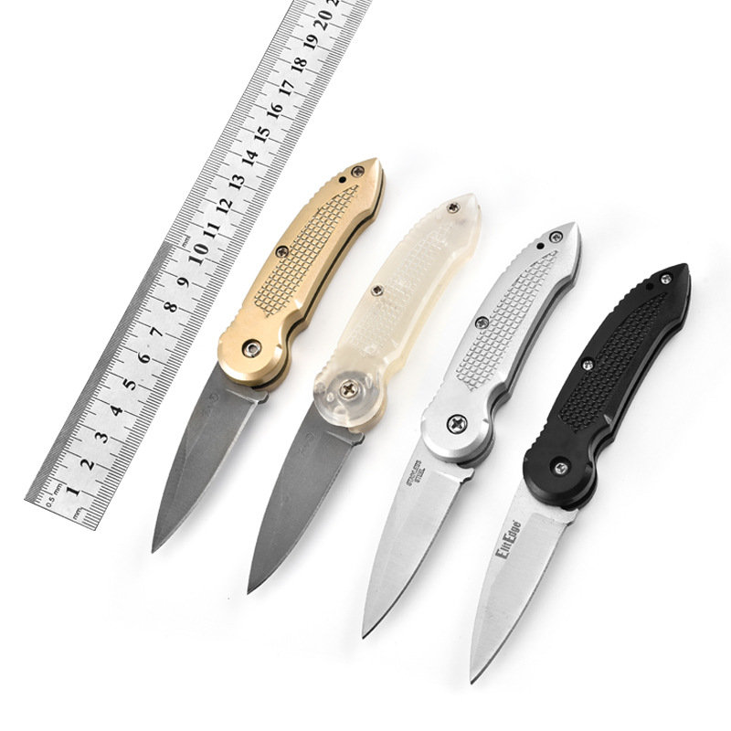 厂家直供不锈钢户外折叠刀 野营求生防身刀具 高硬度多功能折刀