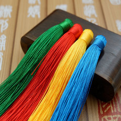 7-inch Tassel Chinese Knot 12cm Tassel Seeds Half-finished Single Color Home Car Ornament Chinese Knot Accessory