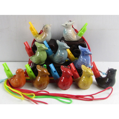 Adopt new material ABS Food grade Plastic Sauko Bird whistle ceramics Waterfowl Whistle Colored glaze water bird whistle