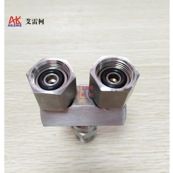 不锈钢三通接头压力泵校验台变送器配件一转二快拧三通纹转换接头