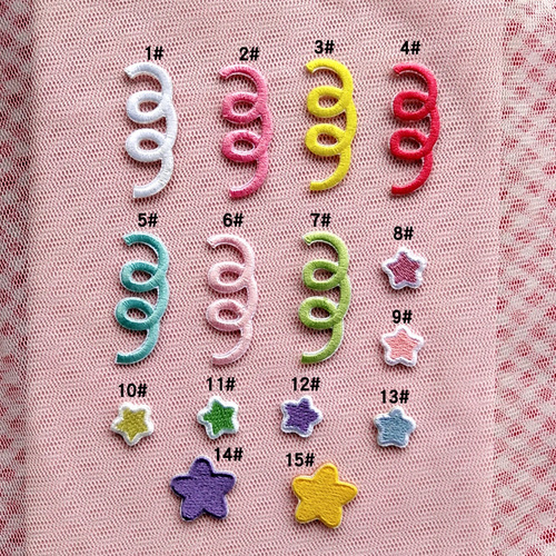 Cute small spring cloth patch star embroidery patch patch mini decorative clothing computer embroidery stamp