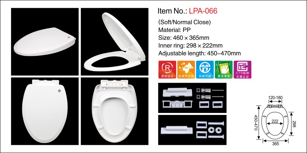 Lepu Sanitary Ware Toilet Seat Cover manufacturer. American toilet seat covers made of PP material. Purchase more at a better price. One-click quick disassembly undefined