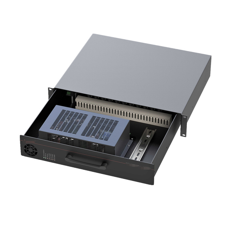 厂家来样定制全铝工控机箱19英寸铝面板1U2U4U服务器机箱