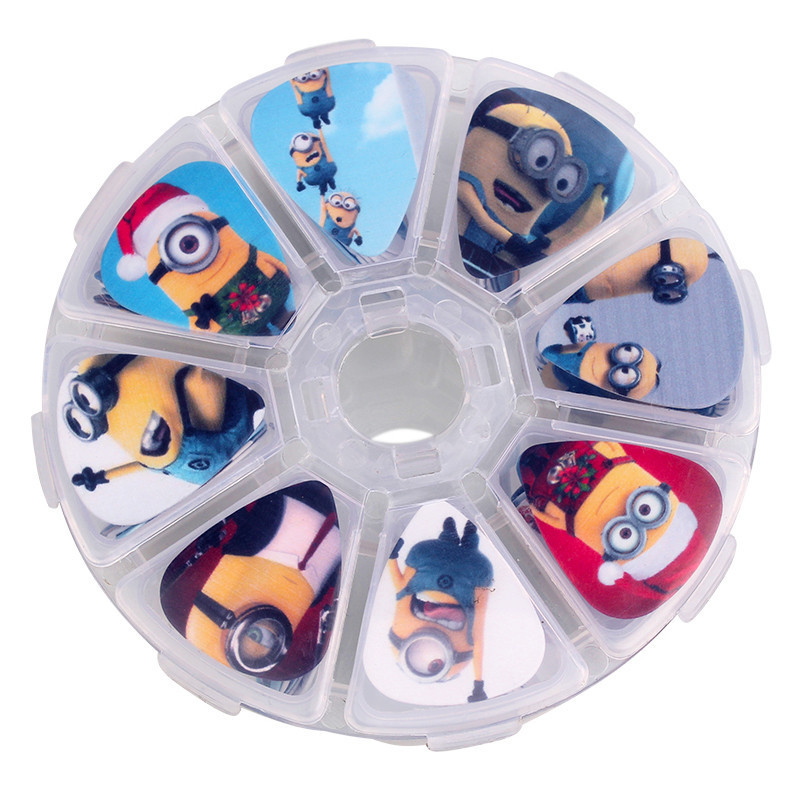 Juego de 50 púas de guitarra con diseño colorido, accesorios para instrumentos musicales, ukelele folk, accesorios para instrumentos musicales al por mayor.