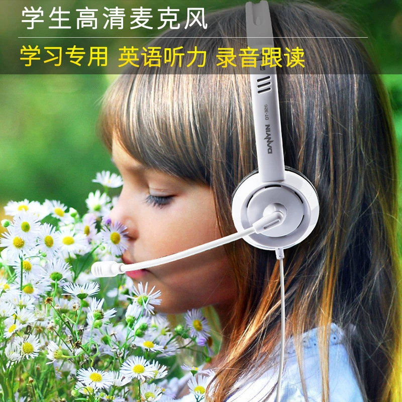 Earplugs, headphones, teaching microphone for students for training, English