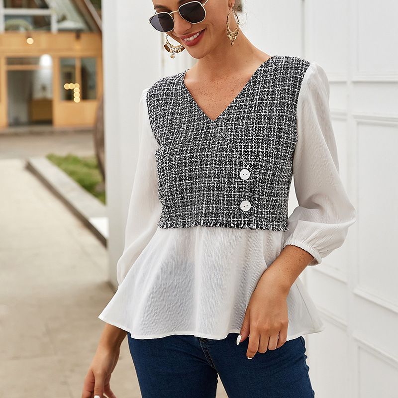 design women's spring and summer new commuter sexy top NSKA2146