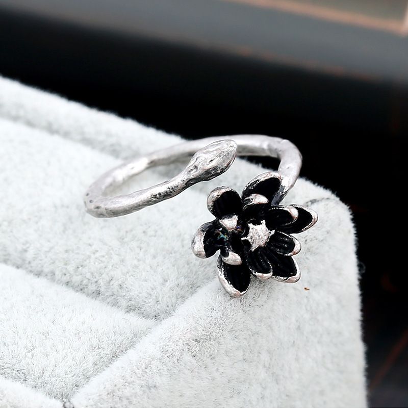 Anillo Ajustable De Flores De Moda Simple display picture 4