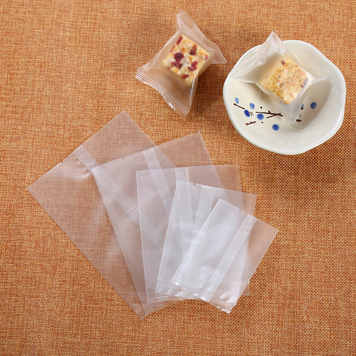 Baking packaging bag frosted cookie bag snowflake pastry packaging bag transparent machine seal bag bread bag factory direct sale