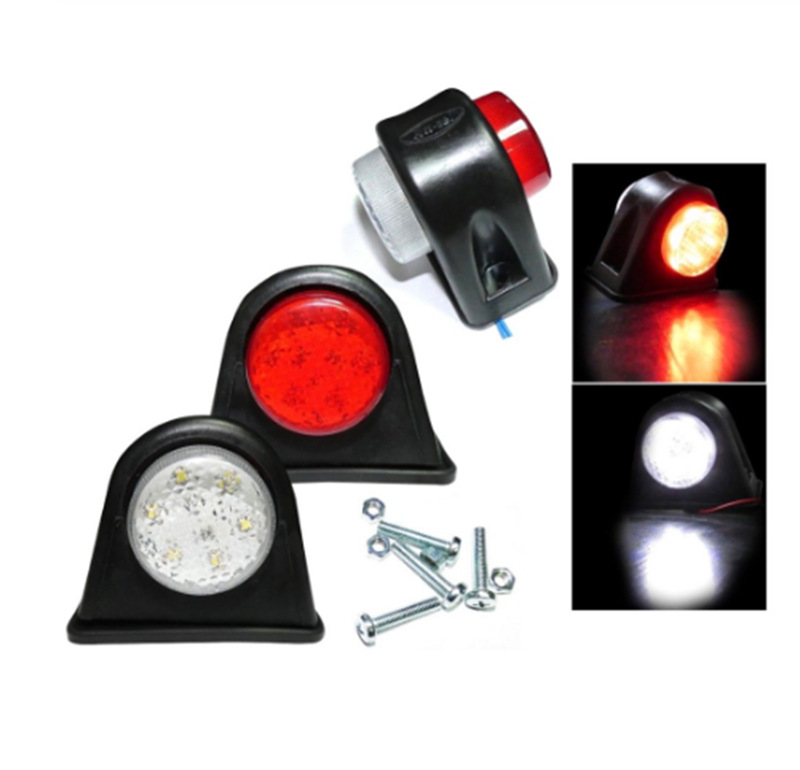 Direct selling truck Lights Red and white double-sided 12V24VLED Truck edge lights The car lights Flicker Taillight