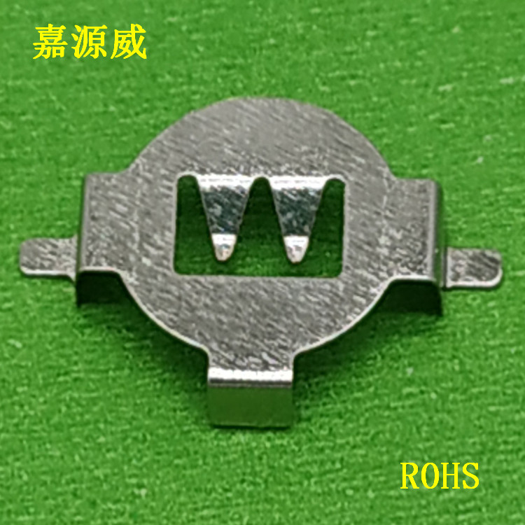 厂家供应CR1220贴片电池扣 SMT五金电池夹 锰钢1220电池弹片