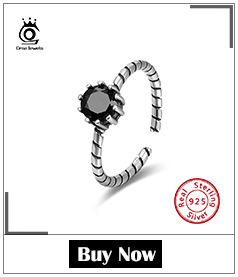 925 Adjustable AAA Black & White CZ Female Ring Fashion For Gifts Party Jewelry 