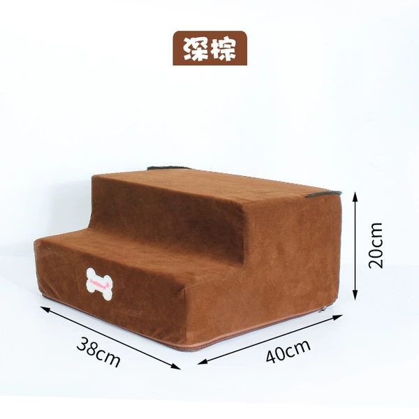 Deer skin velvet 2 layer of dark brown medium number
