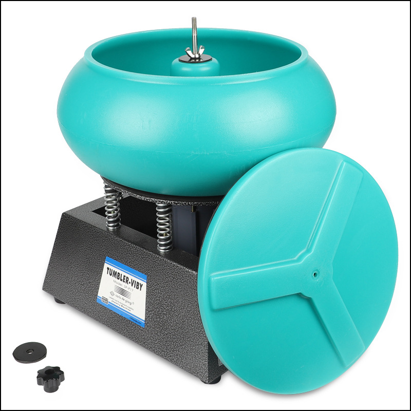 110V/220V 17Inch 350W Electric Vibrating Tumbler Vibratory Rock Tumbler Bowl Tum