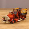 Retro car model, minifigure, accessory, European style, fire truck