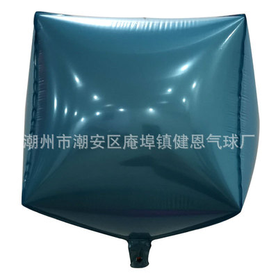 廠家直銷24寸4面方球6面立方休鋁膜氣球，裝飾鋁膜氣球派對聚會氣