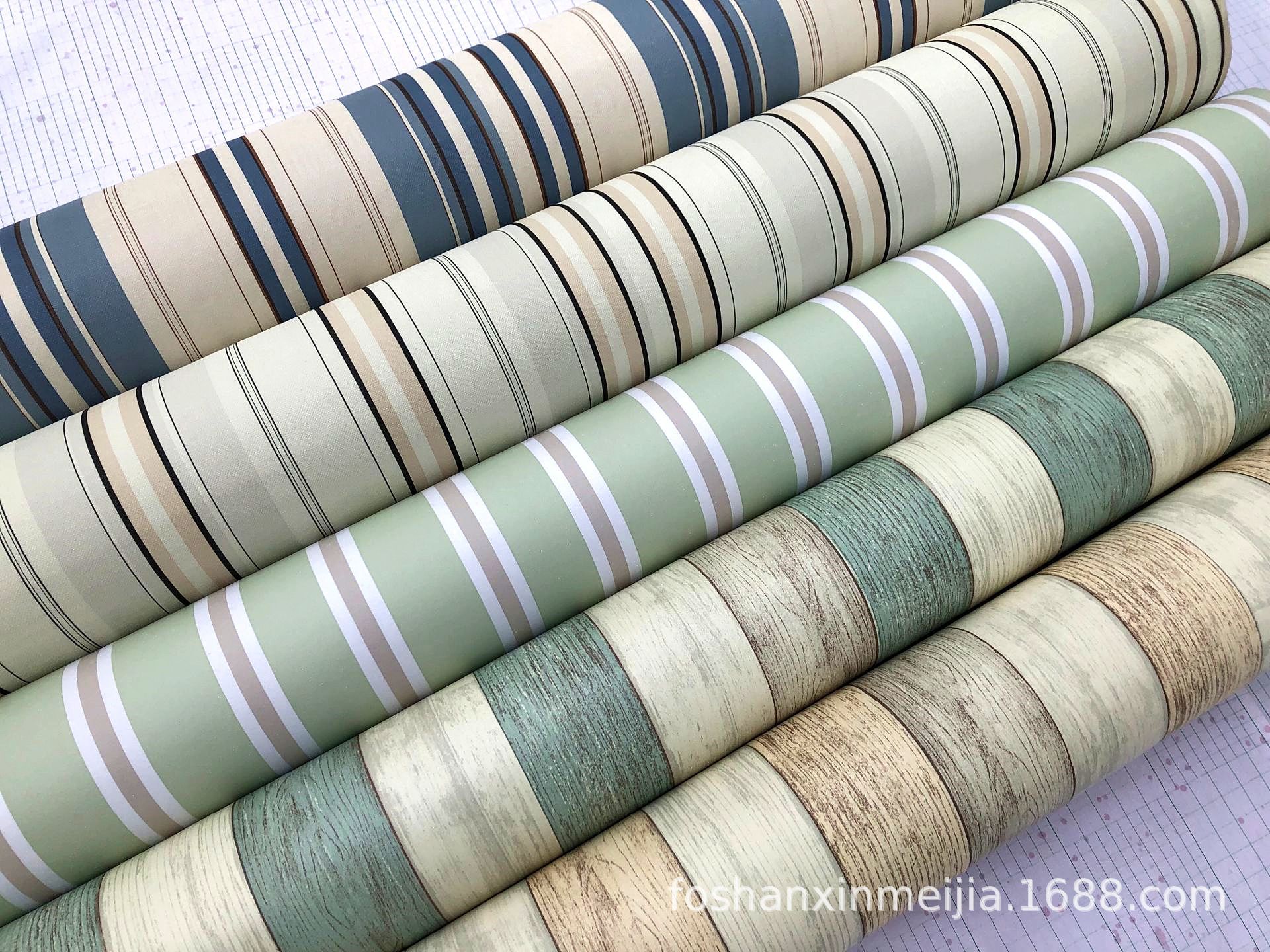 Color film PVC Self -sticking Wallpaper Thicked Waterproof Wall…