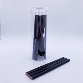 木工笔 椭圆 木工铅笔黑色小木工笔筒装厂家直销 现货木工笔订做
