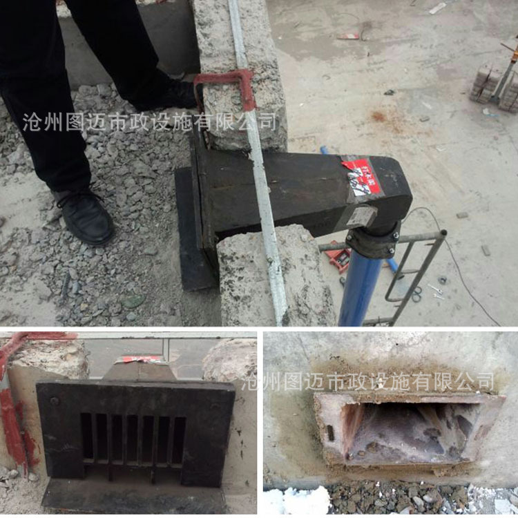 铸铁侧排雨水斗 87型雨水斗侧入式 圆口方口女儿墙穿墙落水口定制-阿里巴巴