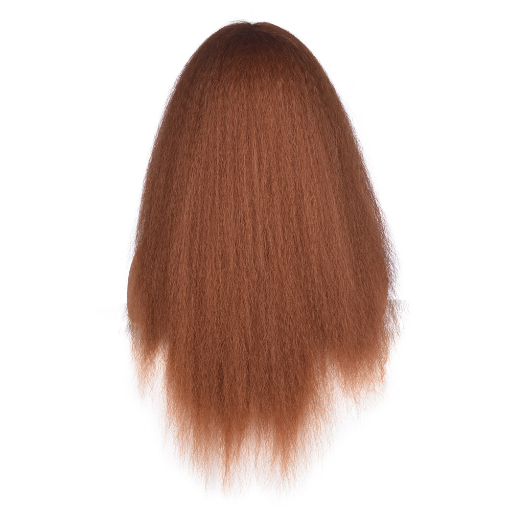 Perruque synthétique bandeau de barbe de maïs lâche et explosif bandeau de grande perruque longue_voghion.com