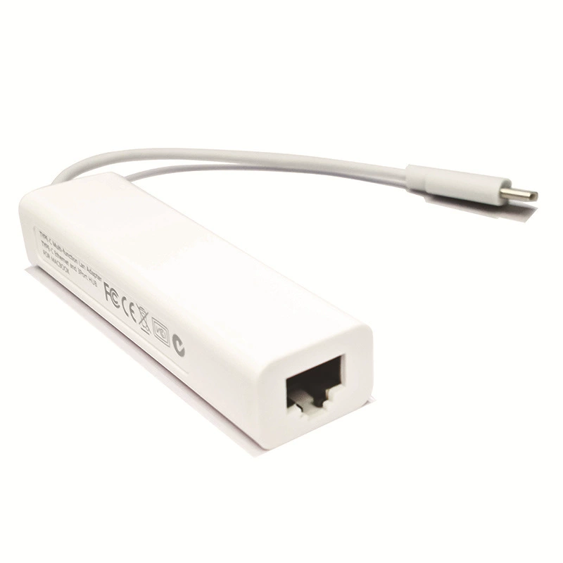 Кабельная розетка Type-C к сетевому кабелю хаб бесплатный USB 2.0 Type-C к 100M сетевой карте+Хаб на 3 порта