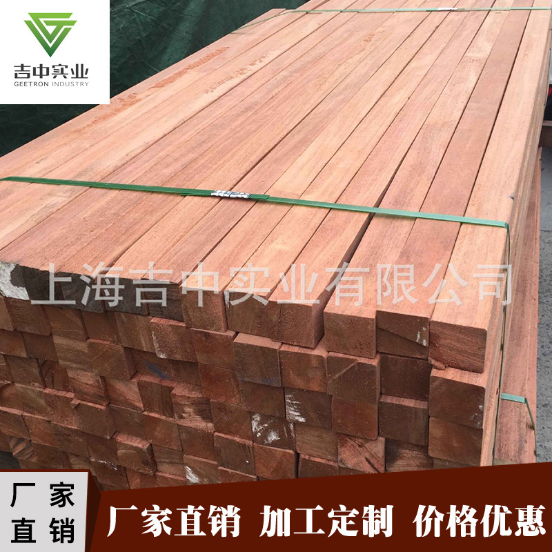 廠家直銷批發菠蘿格原木板材 防腐戶外地板 印尼菠蘿格現貨供應