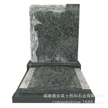 云南武定公墓家族石雕墓碑 一平方多传统碑 现代父母合葬碑文范例