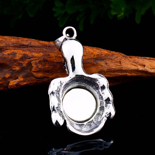 Beier Retro Gothic Jewelry Wholesale Evil Skull Death Eyeball Punk Pendant Personalized Stainless Steel Necklace