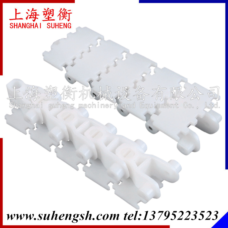 柔性输送机链板 44 63 83 103 140齿形平板链 转弯柔性链