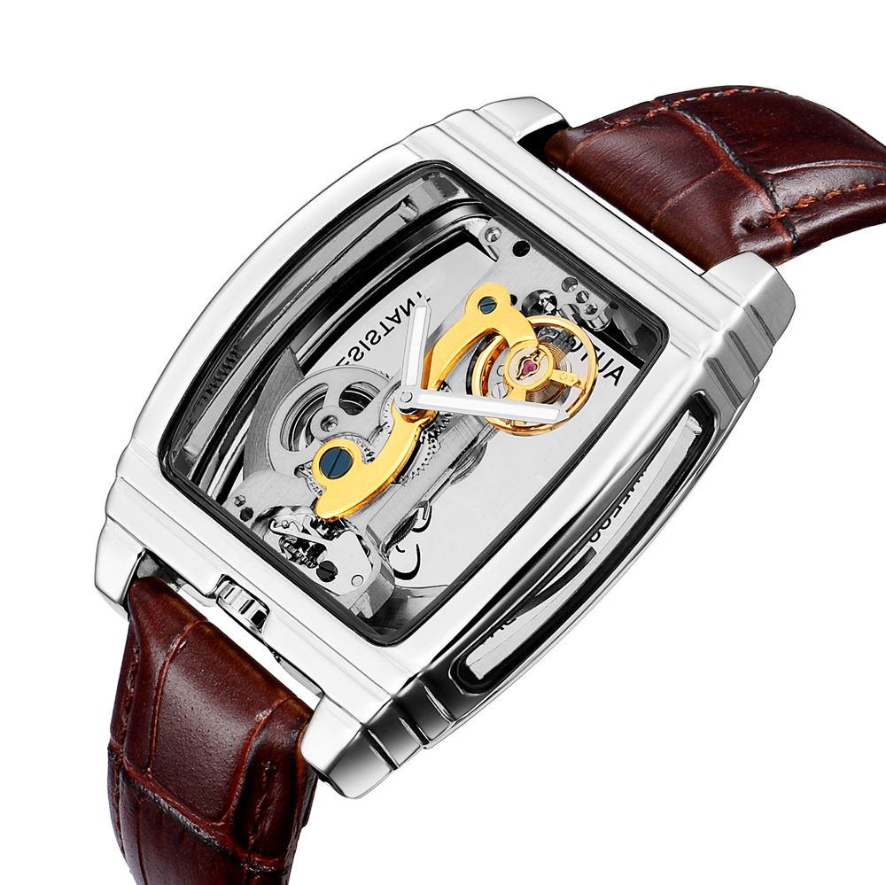 Shenhua Automatic Mechanical Watch For Men Hollow-out Design_voghion.com