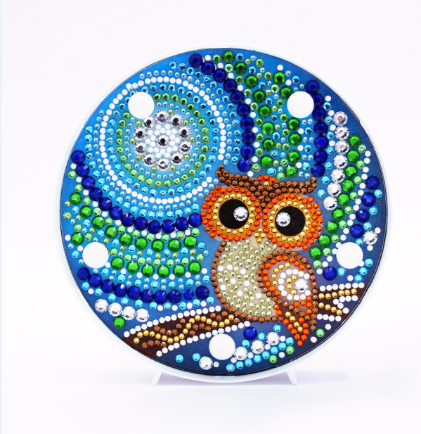 异形钻石画灯 卧室客厅贴钻画带灯一小夜灯钻石画|ru