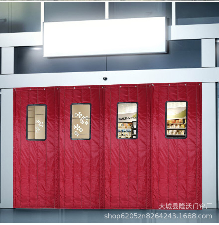 冬季加厚保暖棉门帘 防水牛津布棉门帘子 商场家用挡风保温门帘子-阿里巴巴