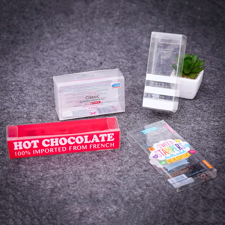 厂家pvc透明塑料包装盒长方形彩盒pp磨砂礼品盒定制折盒印logo