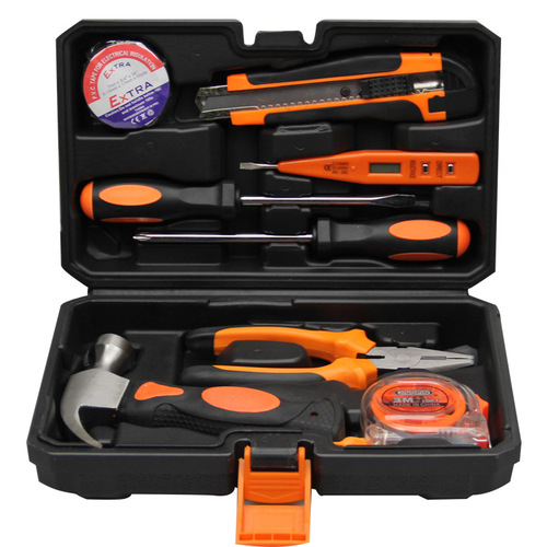 Dongji Hardware Tool Box Set Hand Electric Drill Set Household Carpentry Electrician Repair Tools Hand Tool Set