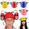 Lazy creative beer beverage hat Birthday party outdoor beer hat Lazy drink drink helmet hat headwear