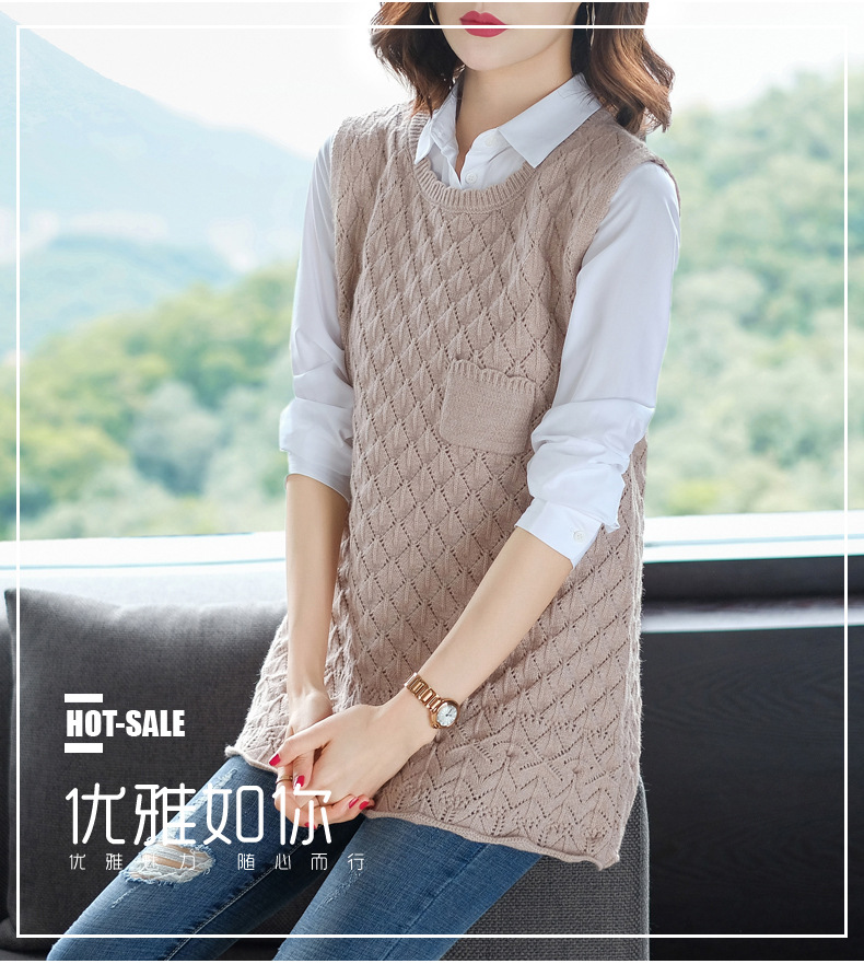 Gilet femme HIRONDELLE CHRYSALIDE en Tricot - Ref 3317243 Image 6