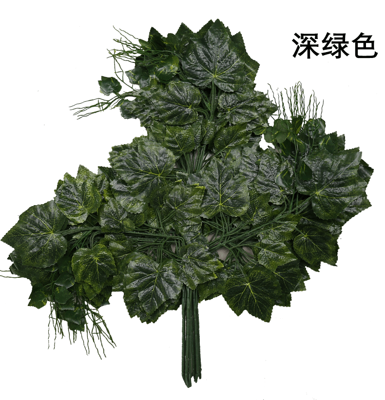 Artificial banyan tree, grape branches, tactile laminated plastic, artificial branches, green plant leaves, maple leaves, ginkgo leaves, mango leaves and branches detail image 16