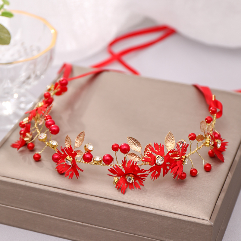 Fashion Flower Cloth Pearl Inlay Artificial Gemstones 1 Piece