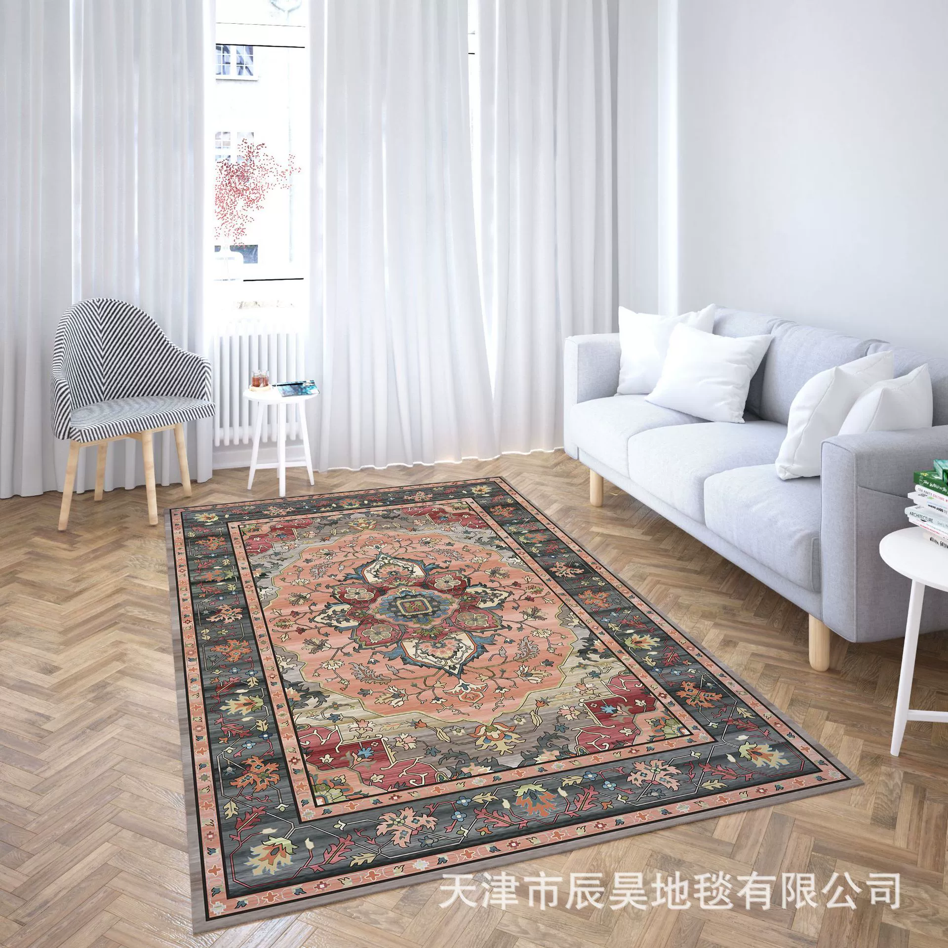 Стельсовый не скользящий ковровый ковер в европейском стиле Persian, в multiple sizes 40×60 см до 3 м