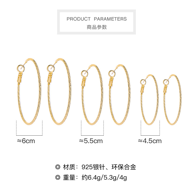 De980195 Mode Einfache Geometrische Internet-promi-ohrringe Herbst Und Winter Neue Ring Ohrringe Temperament All-match Kreis Ohrringe display picture 14