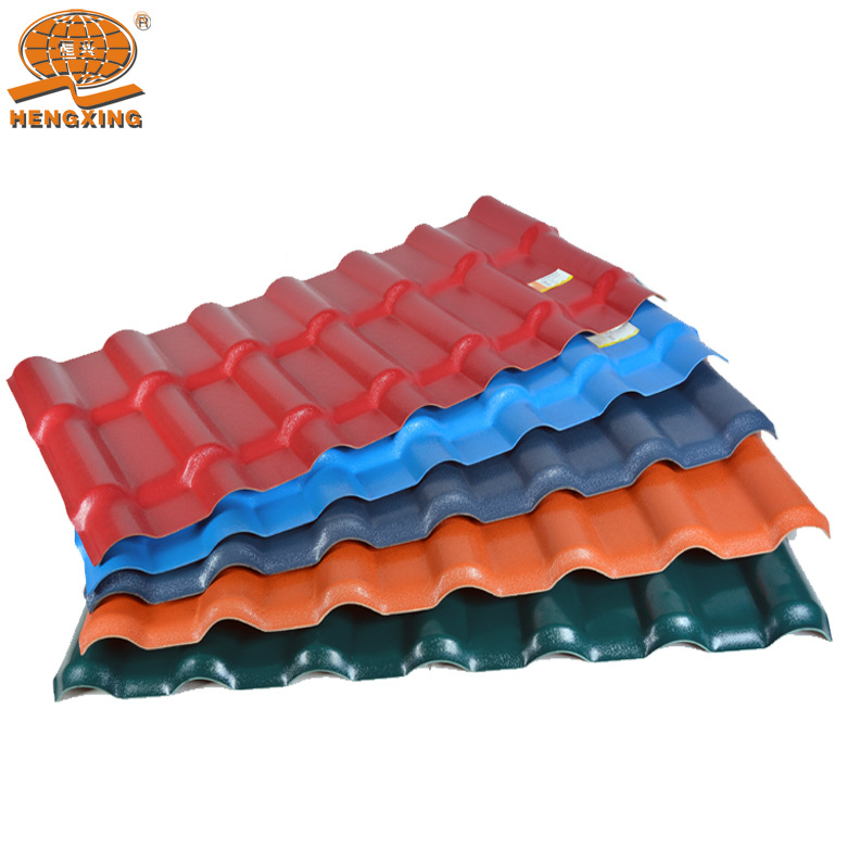 佛山建材厂家批发ASA合成树脂瓦屋顶隔热PVC塑料瓦厂房屋面塑钢瓦