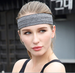 Sports headband running fitness sweatband anti-slip sweat-preventing headband yoga tennis headband sports headscarf cross-border