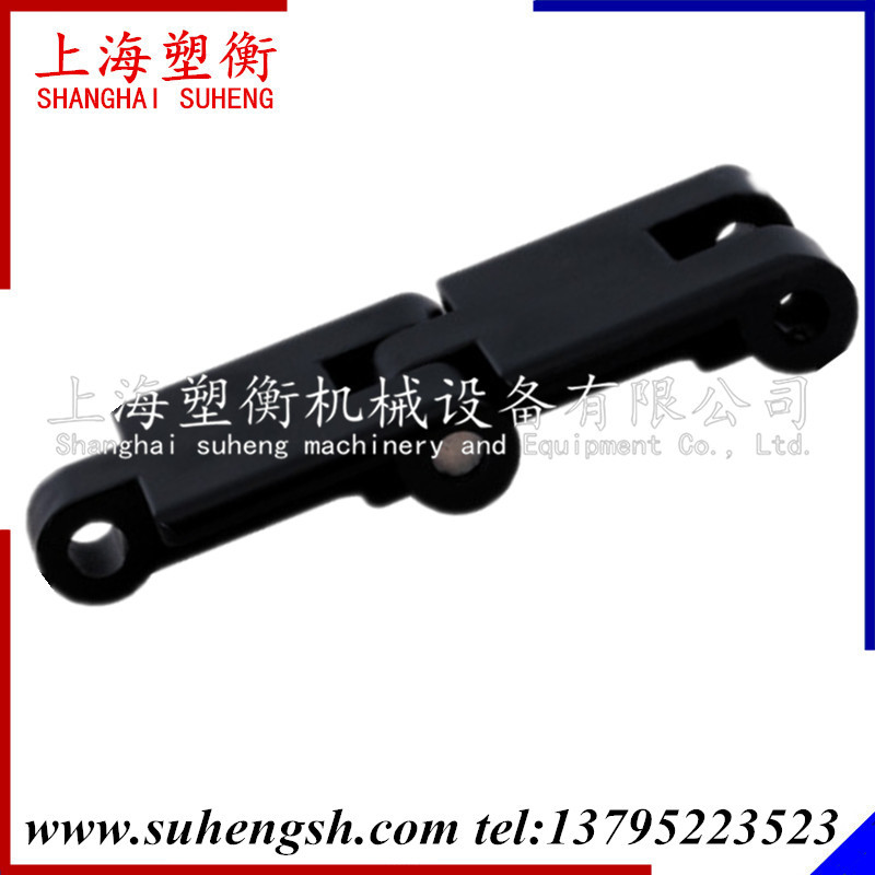 820迷你塑料链板 平顶链板 32宽小型输送塑钢链板 820-K126单铰链