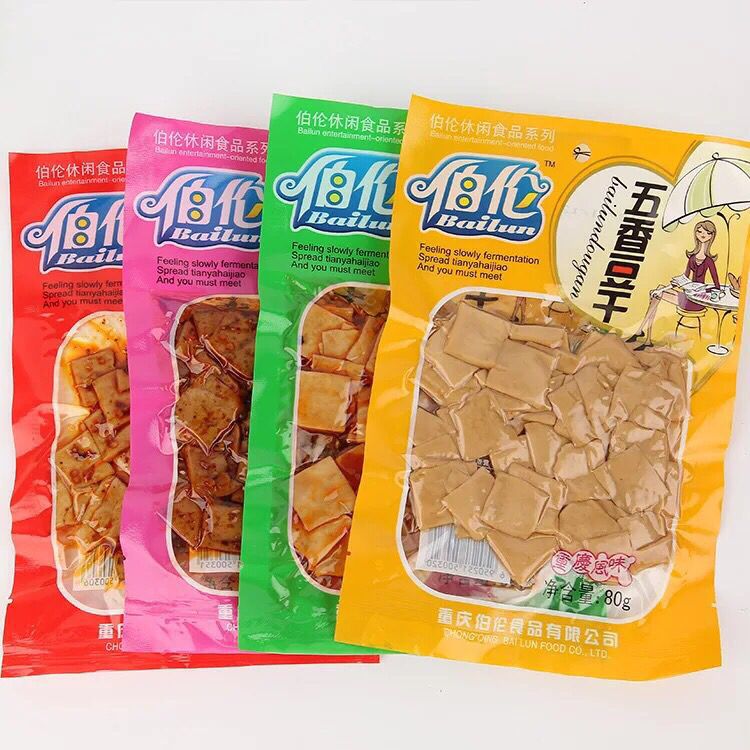Canli dried bean curd 70g Spicy and spicy Spiced pickled pepper barbecue Sansho flavor Halogen products snacks wholesale