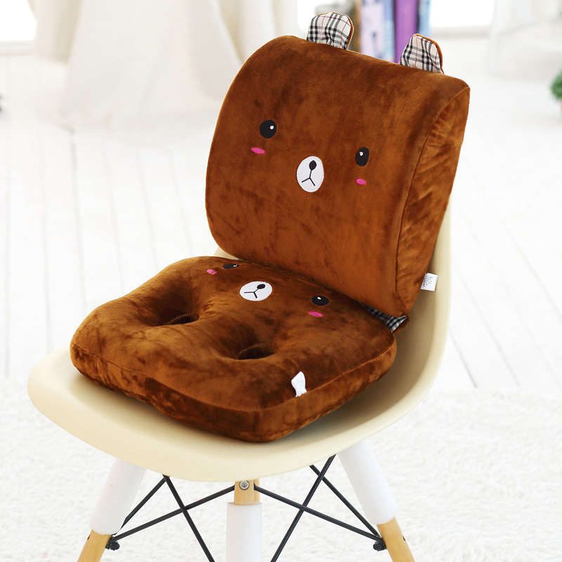 Office chair cushion cushion dual -hole memory cotton waist seat cushion waist cushion waist pillow beautiful buttocks car jewelry 4