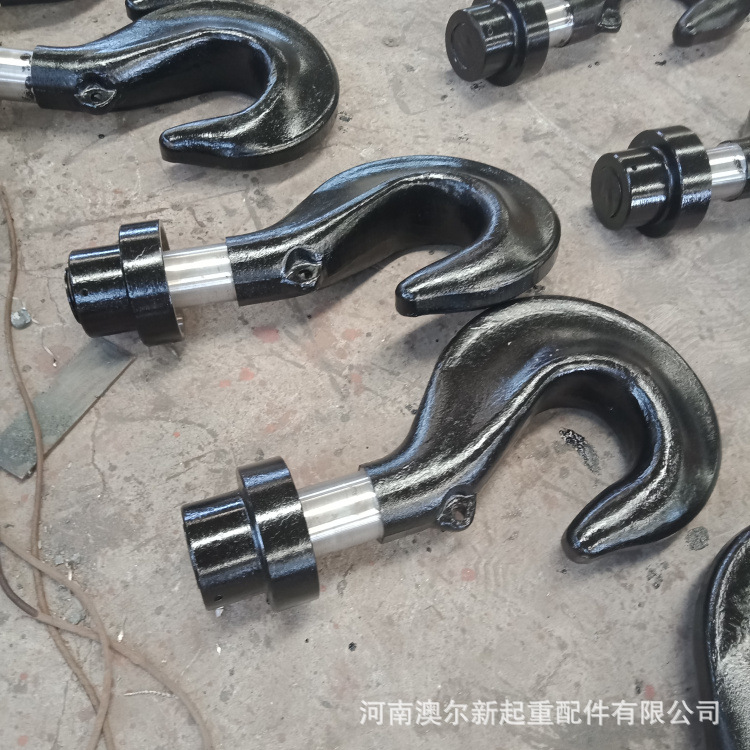 批发 起重机钩头吊钩组 吊车配件钩头带帽 行车下钩钩头
