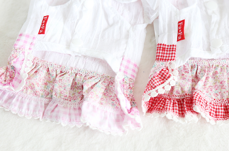 爱心碎花女仆裙